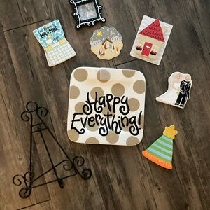 Happy Everything Polka Dot Plate